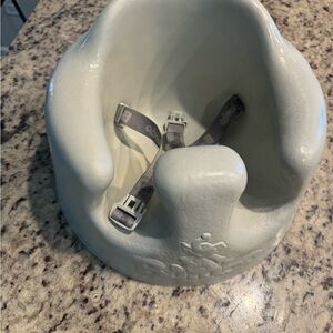 Infant Foam Floor Seat with Safety Straps - gray